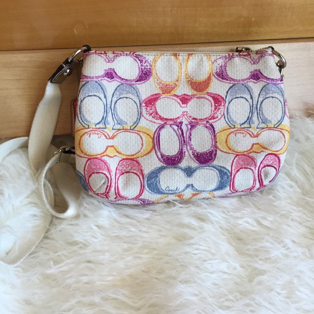Coach Multi Color Signature C Crossbody - image 5